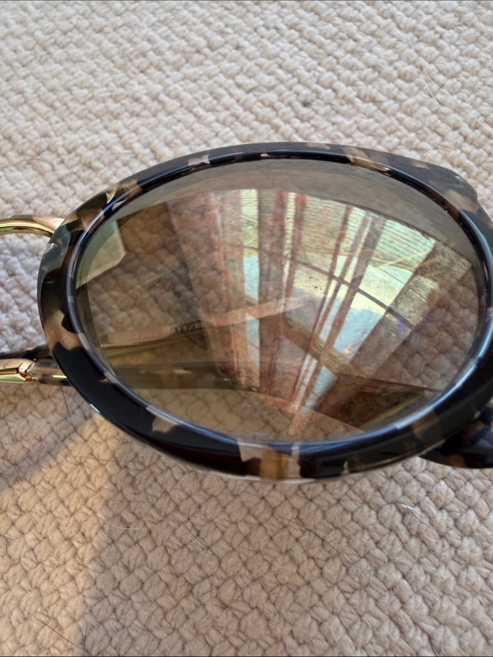 DOLCE & GABBANA Cube Black /Gold & Patterned Round Women's 52 mm Sunglasses - Picture 13 of 14